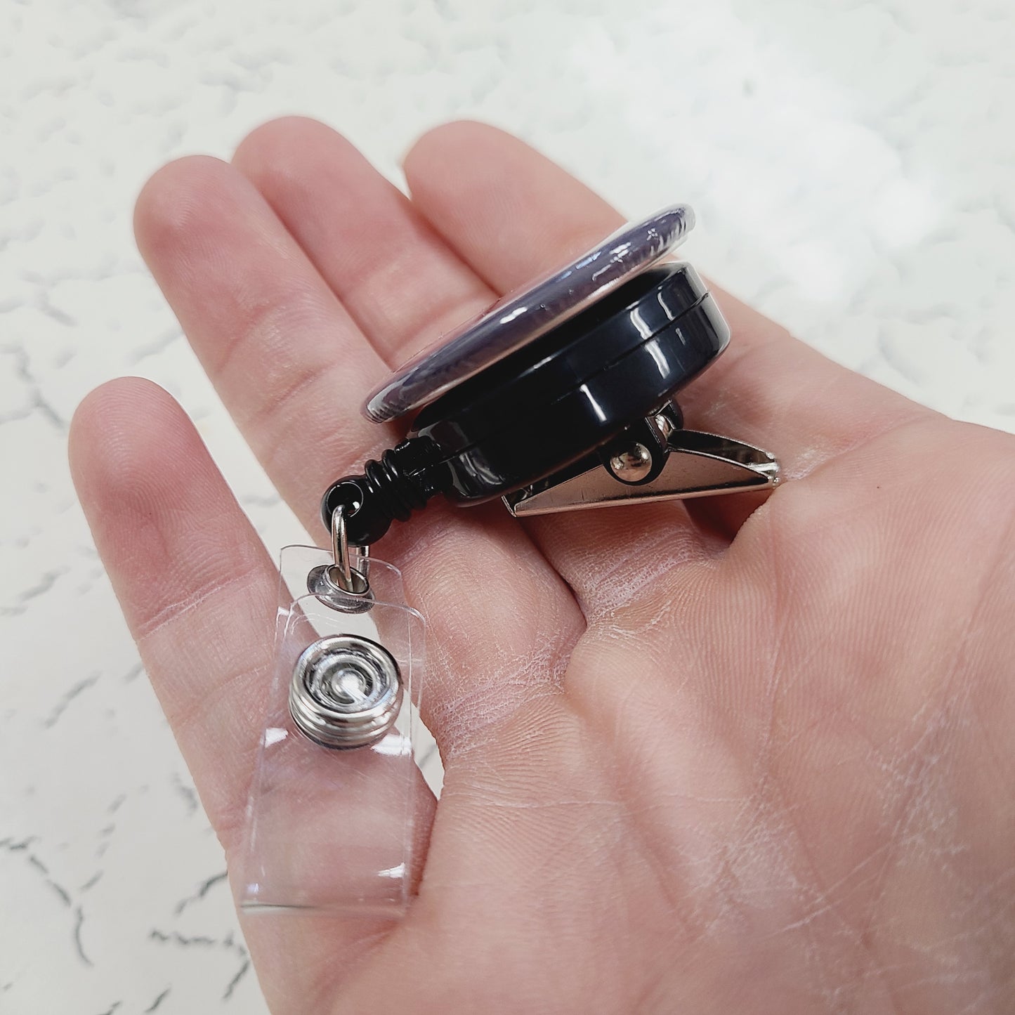 Be Nice to Me; I may be Your Nurse Someday - 1.5" Badge Reel - Retractable Swivel Back Alligator Clip