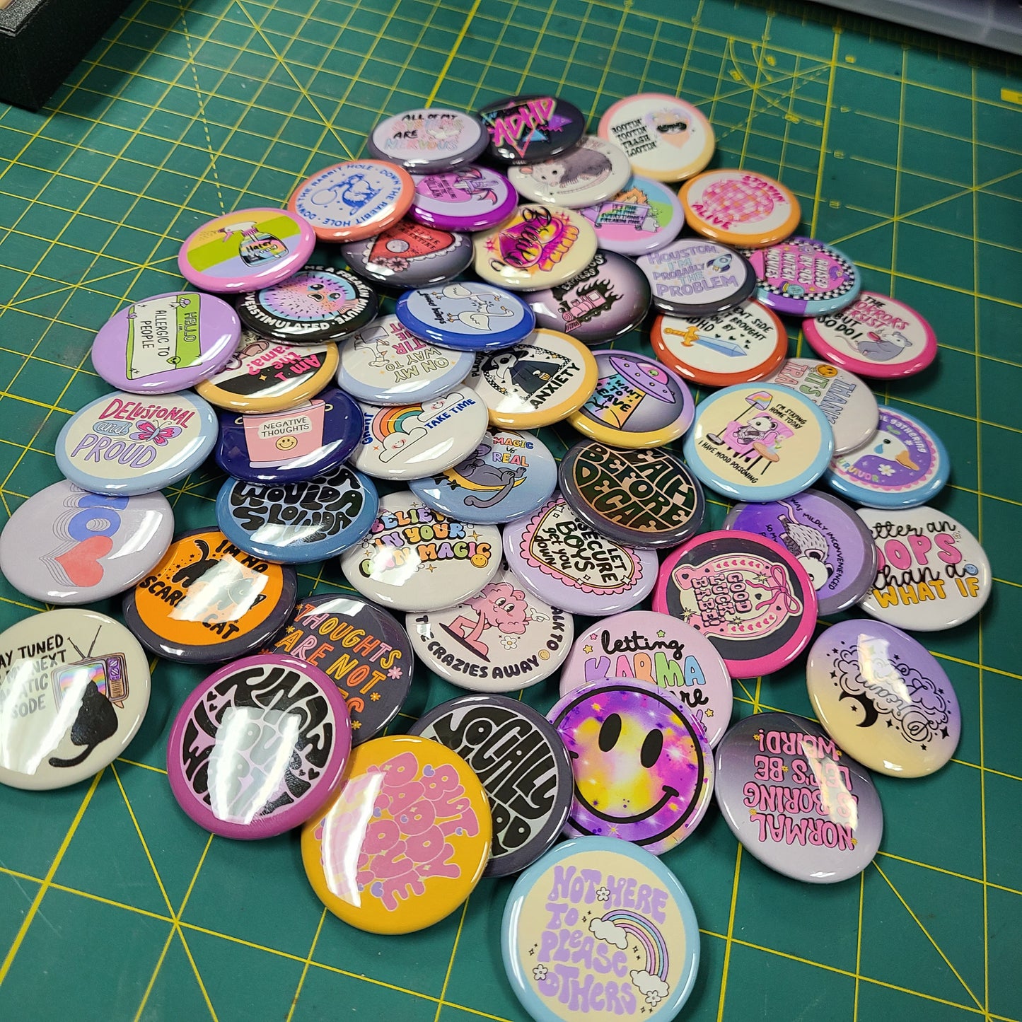 Magnets (1.5"), 100 pieces (4 Each of 25 Designs)