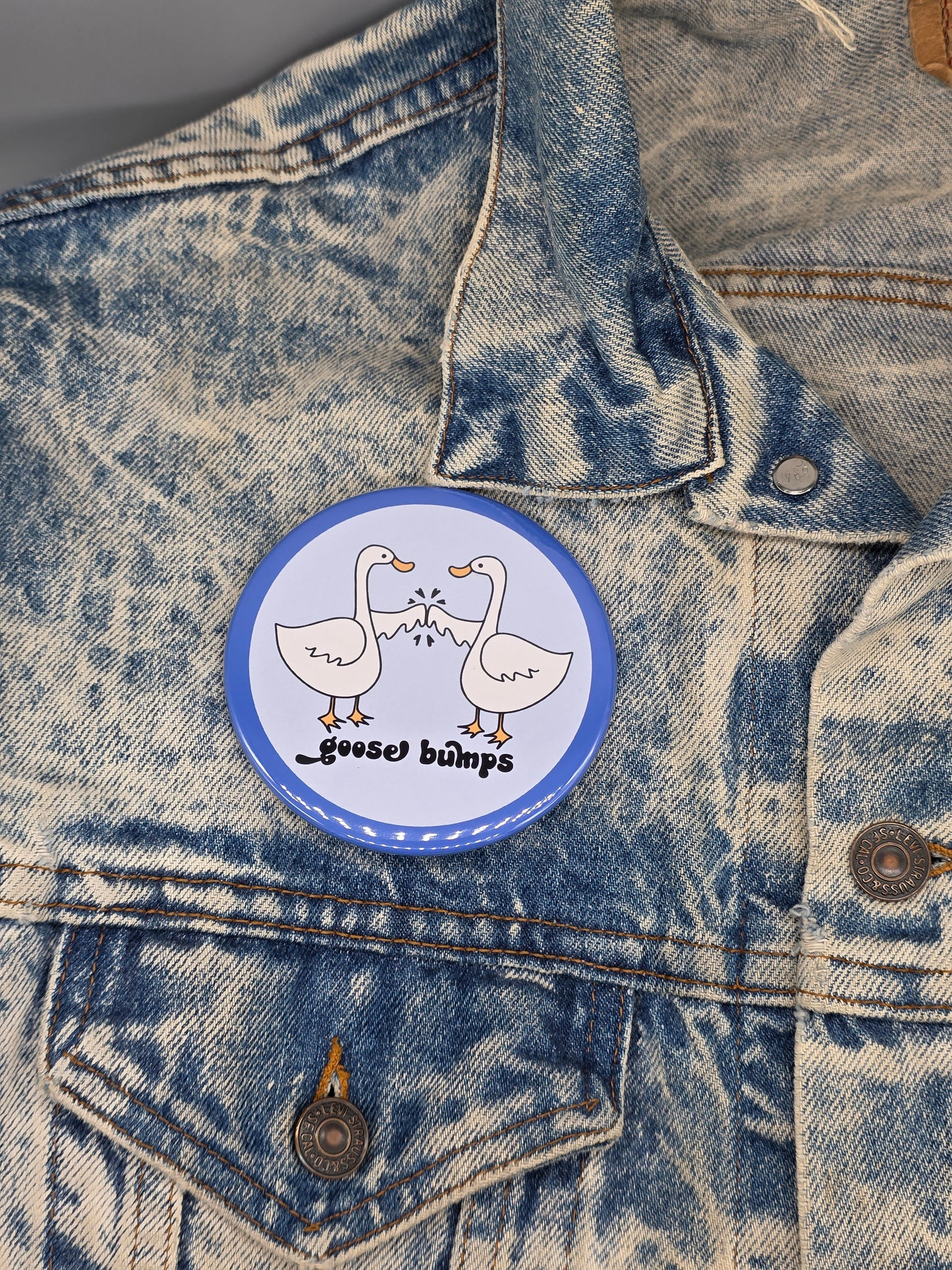 Big Pin! Goose Bumps: Cute - 3.5" Jumbo Button