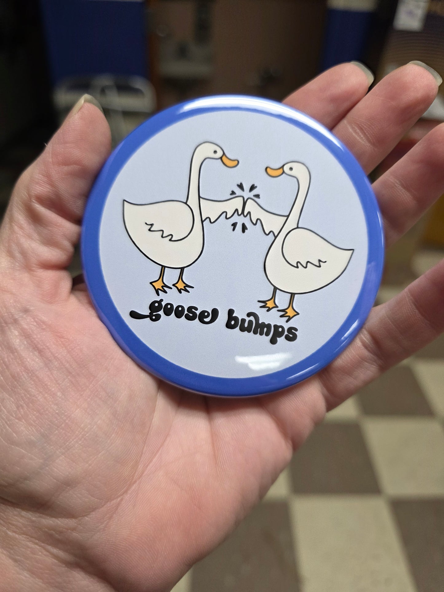 Big Pin! Goose Bumps: Cute - 3.5" Jumbo Button