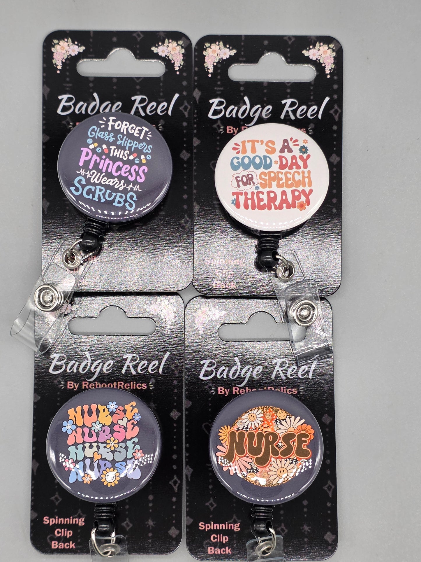 Badge Reels for Nurses (29 Piece Bundle, 1.5") - Retractable Swivel Back Alligator Clip