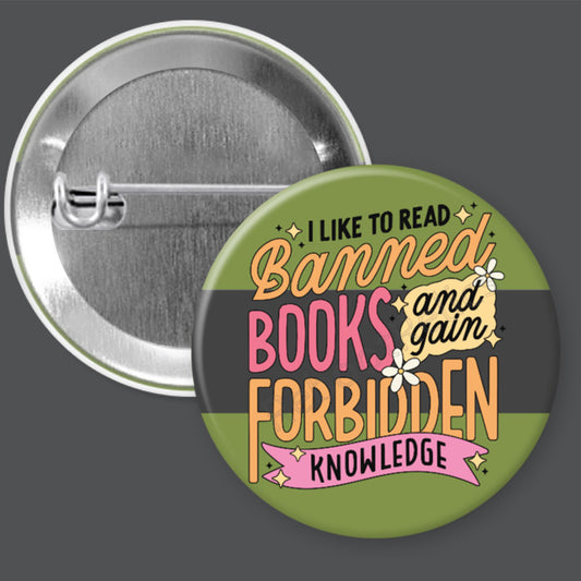 Read Banned Books - 1.5" or 2.25", Pin or Magnet